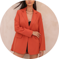 01 blazer com fendas laterais laranja