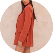 02 blazer com fendas laterais laranja