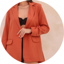 04 blazer com fendas laterais laranja