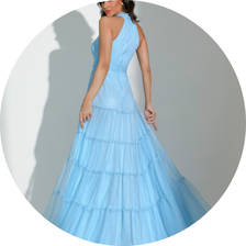 03 vestido gola alta tule azul claro