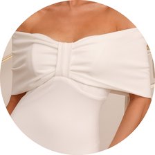 01 vestido midi laco busto off white