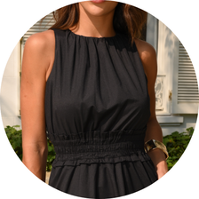 01 vestido curto de elastico preto