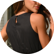 02 vestido curto de elastico preto