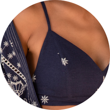 05 top de alcinha bordado azul marinho