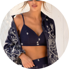 08 top de alcinha bordado azul marinho