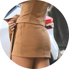 03 mini saia cotele camel