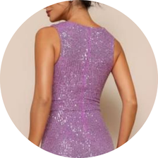 03 vestido longo paete cut out lilas