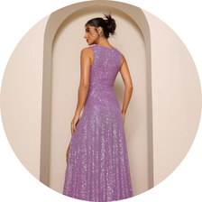 04 vestido longo paete cut out lilas