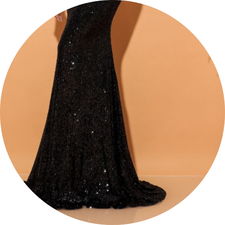 03 vestido paete sereia azul preto