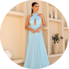 01 vestido longo tule cruzado azul claro