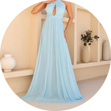 04 vestido longo tule cruzado azul claro