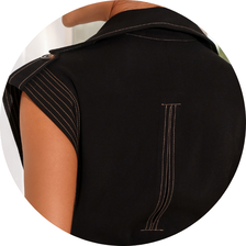 14 macacao com cinto duplo preto