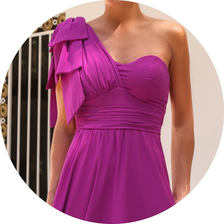 04 vestido longo laco ombro fucsia