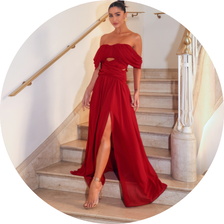 08 vestido longo drapeado vinho