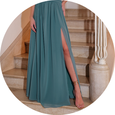 03 vestido longo drapeado esmeralda