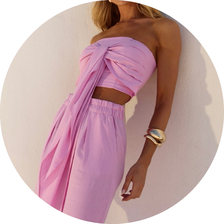 06 conjunto top e calca multi formas rosa