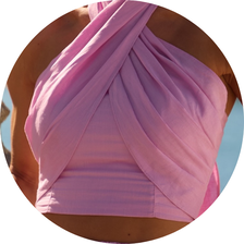 09 conjunto top e calca multi formas rosa