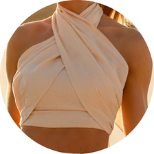 06 conjunto top e calca multi formas manteiga