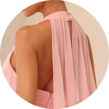 08 vestido longo com calda costas rosa