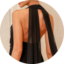 07 vestido longo com calda costas preto