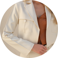 06 blazer curto com nervura bege