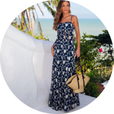 04 vestido longo chiffon bordado marinho