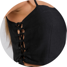 11 blusa com detalhes trancados lateral fucisa
