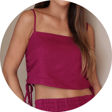 14 blusa com detalhes trancados lateral fucisa