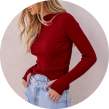 09 blusa trico manga longa com dedinho verde militar