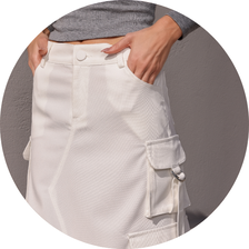 07 saia longa cargo com tiras preta