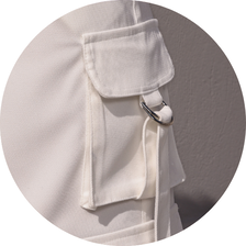 08 saia longa cargo com tiras preta