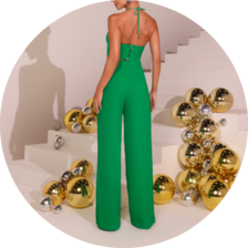 06 conjunto cropped frente unica e calca pantalona verde
