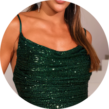 04 vestido midi paete verde