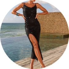 04 vestido midi paete preto