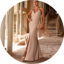 07 vestido longo canelado com ziper bege