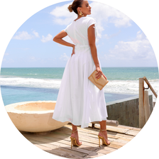 06 vestido midi com pregas off white