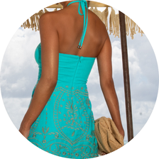 02 vestido curto bordado frente unica azul