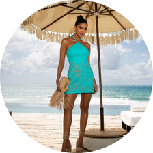 04 vestido curto bordado frente unica azul