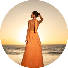 07 vestido longo bordado nervura laranja