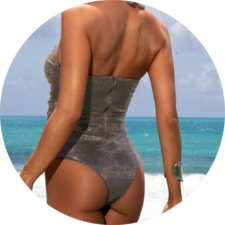 03 conjunto body com pareo prata