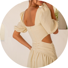 02 vestido midi manga bufante bege