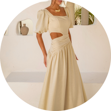 04 vestido midi manga bufante bege