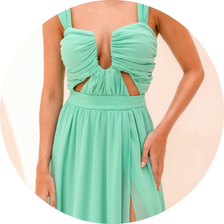 08 vestido longo detalhe busto verde esmeralda