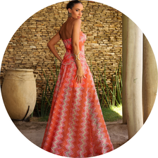 07 vestido longo missoni laranja