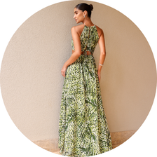 04 vestilo longo estampado com argola verde