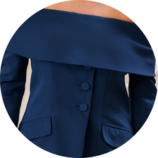 16 conjunto alfaiataria ombro a ombro azul