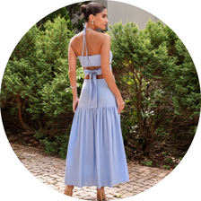 04 vestido longuete detalhe pesponto azul claro