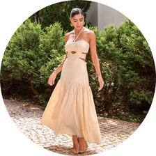 06 vestido longuete detalhe pesponto azul claro