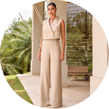 07 conjunto colete e pantalona botao preto g