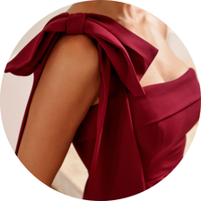 01 vestido midi alca laco vinho